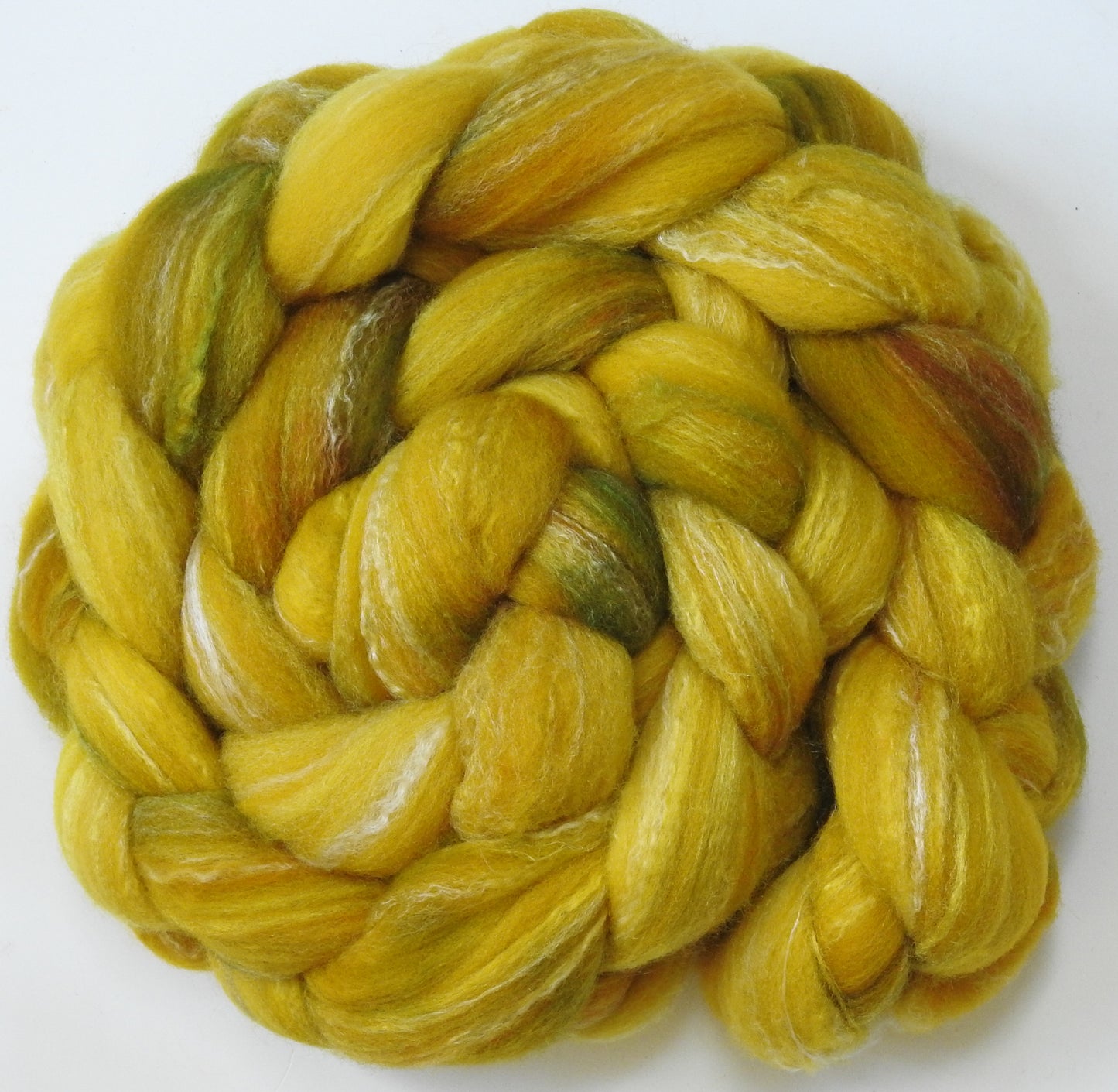Sunflower (5.9 oz)- Glazed Solid - Targhee/silk/ bamboo (80/10/10)