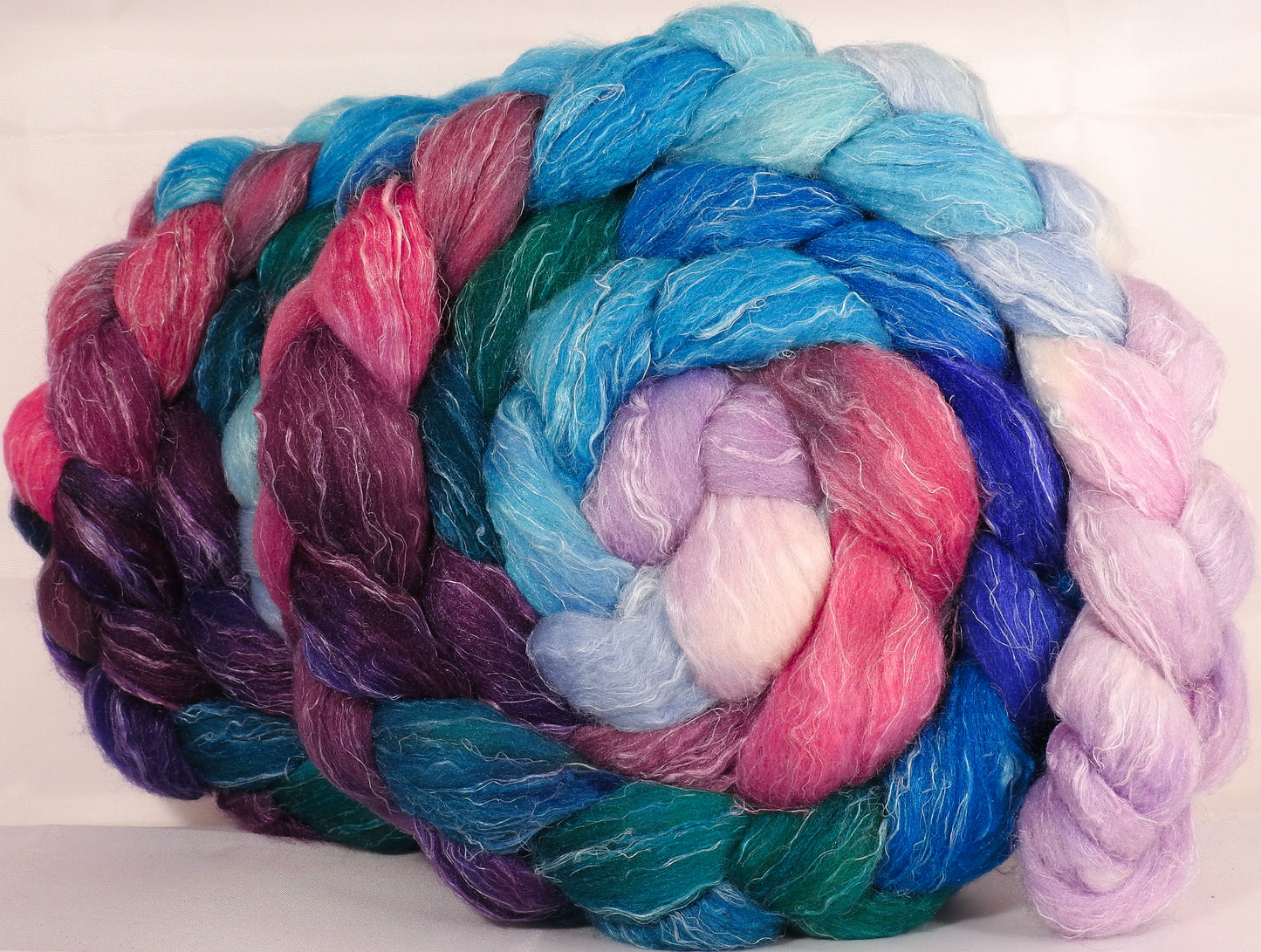 Batt in a Braid #29 - Kangaroo Island (5.2 oz.) Rambouillet / Tussah / Flax (40/40/20) - Inglenook Fibers