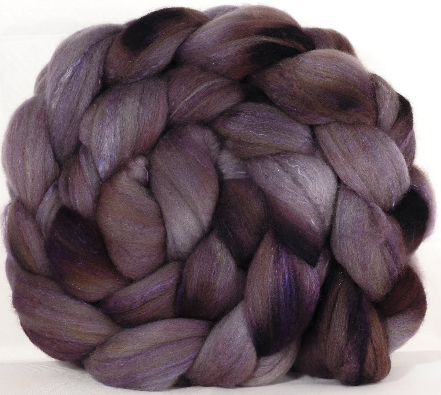 Organic polwarth /Tussah silk (80/20) -Squirrel- (5.4 oz.) - Inglenook Fibers
