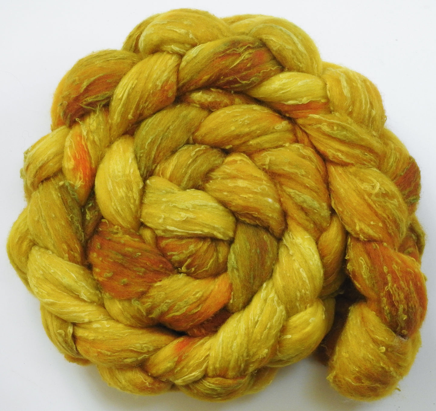 Sunflower (5.6 oz)- 25 micron Merino/ Silk Slubs (70/30)