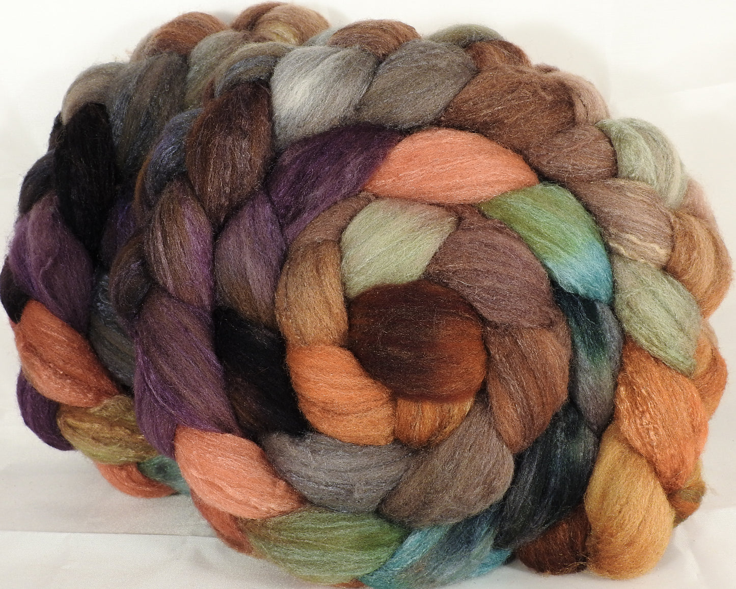 British Southdown/ tussah top (65/ 35) - Camel Rider - 6.2 oz. - Inglenook Fibers
