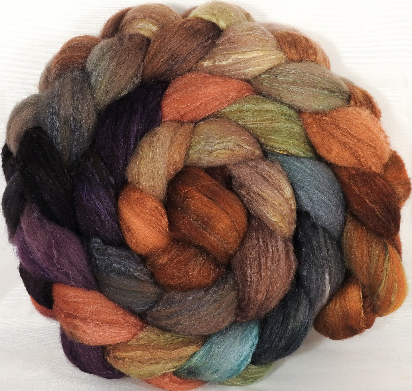 British Southdown/ tussah top (65/ 35) - Camel Rider - 6.2 oz. - Inglenook Fibers