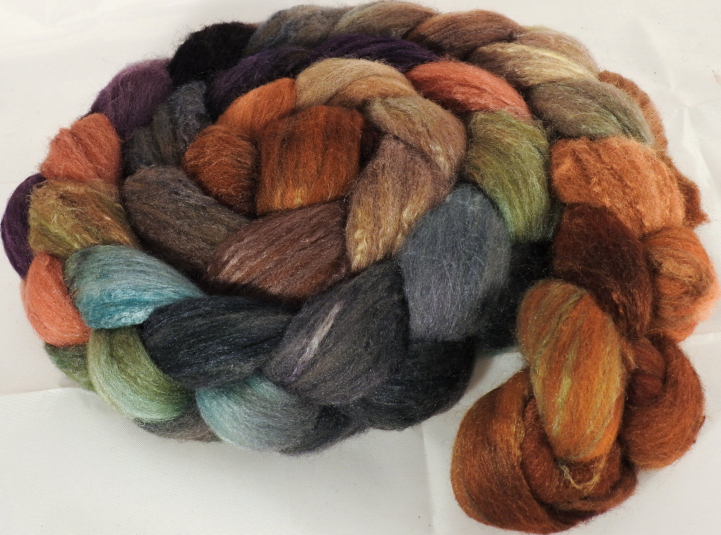 British Southdown/ tussah top (65/ 35) - Camel Rider - 6.2 oz. - Inglenook Fibers