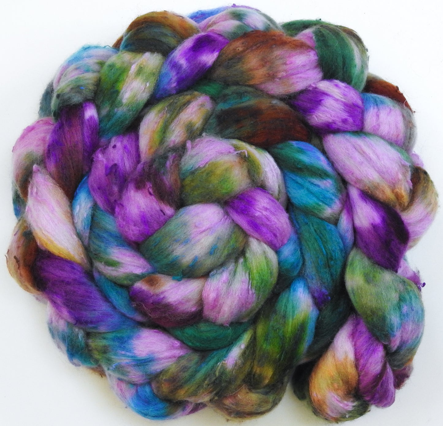 Sweet Violets - 25 micron Merino/ Silk Slubs (70/30)
