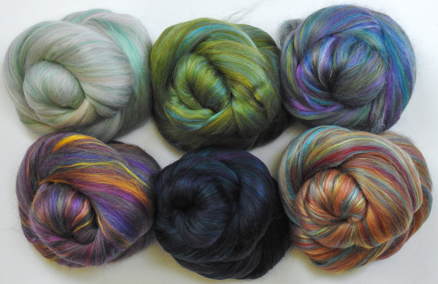 New Bibliophile Blends Set (1 oz each)- 6 oz. - Merino/ Mulberry Silk/ Baby Alpaca (60/25/15)