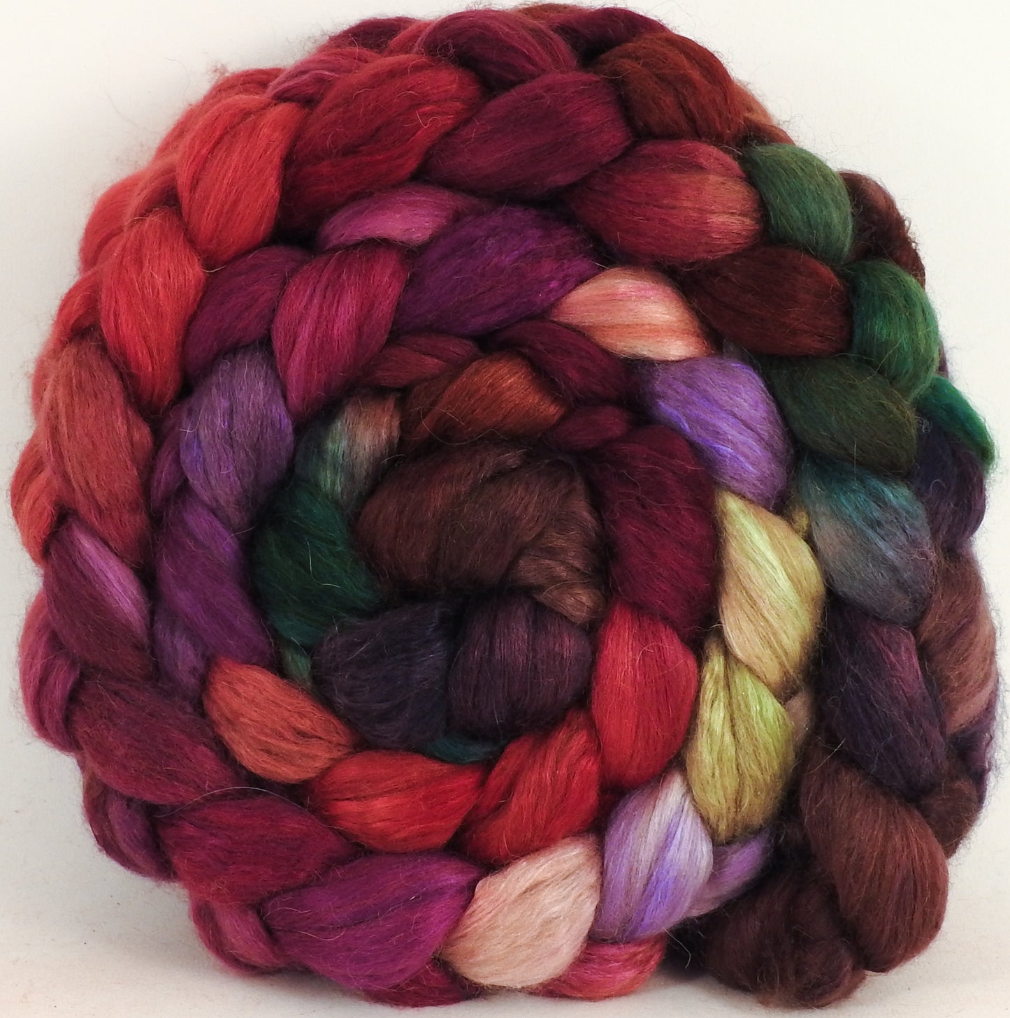 Baby camel/ tussah silk top (50/50) - Plum Pudding - Inglenook Fibers