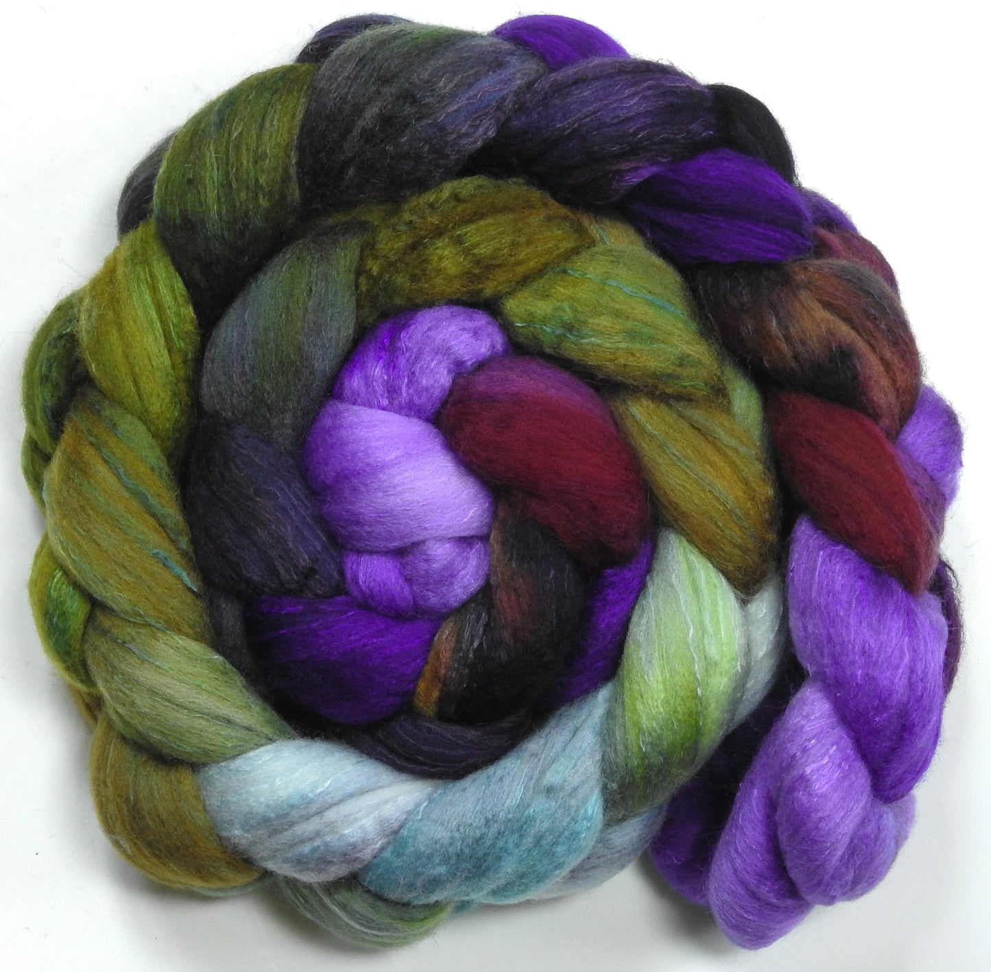Cabbages & Kings (darker version) - (5.2 oz) Organic Polwarth/Mulberry (80/20)