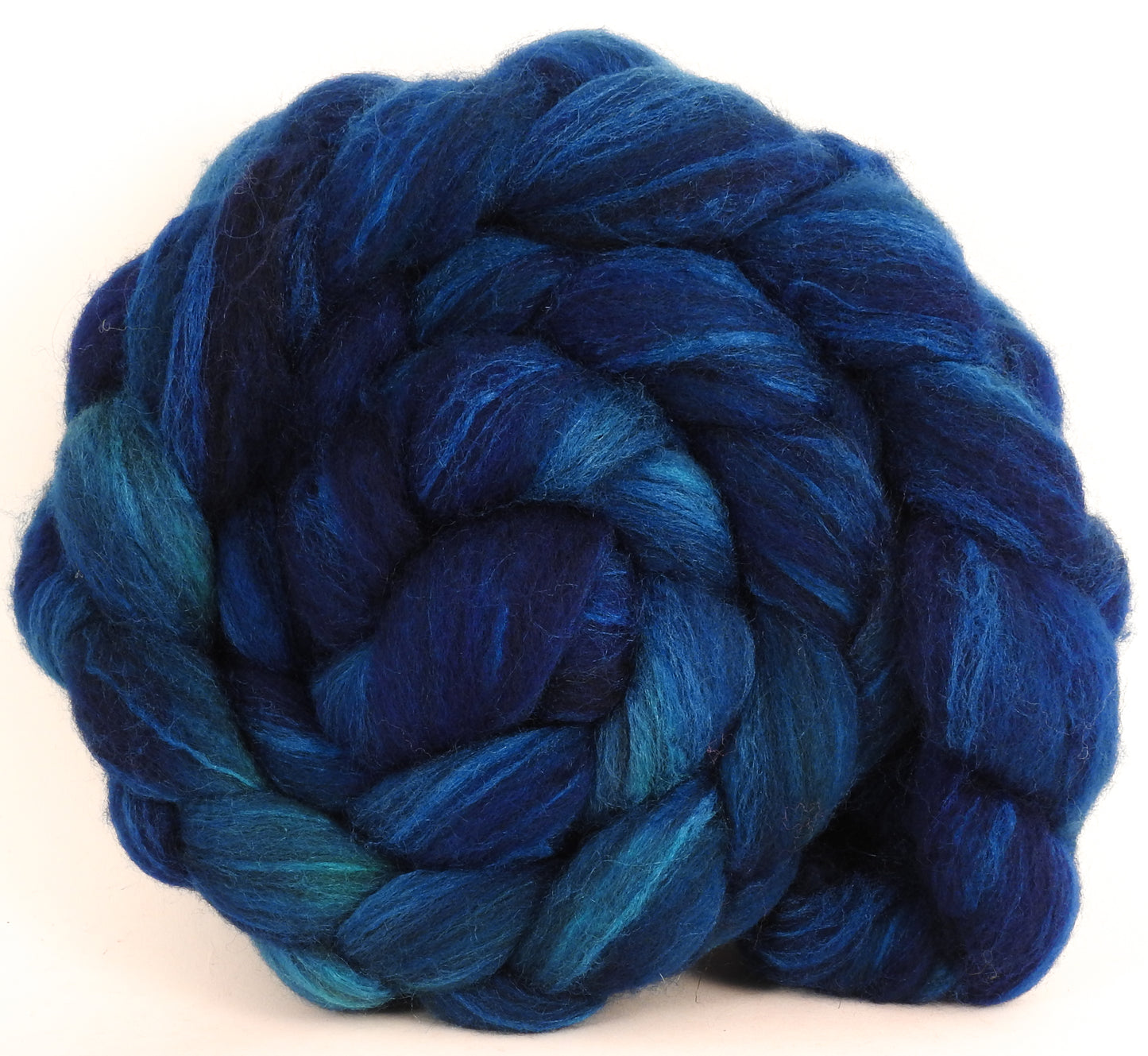 Mixed UK Bfl/ Tussah Silk (75/25) - Bay - 5.2 oz. - Inglenook Fibers