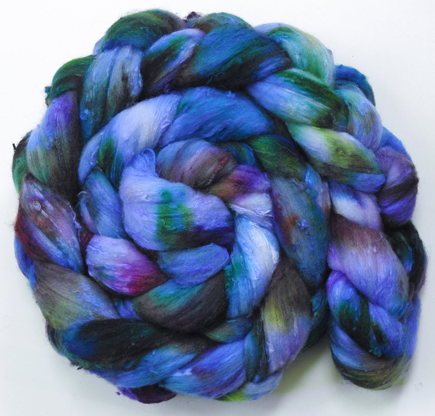 Spanish Bluebells - 25 micron Merino/ Silk Slubs (70/30)