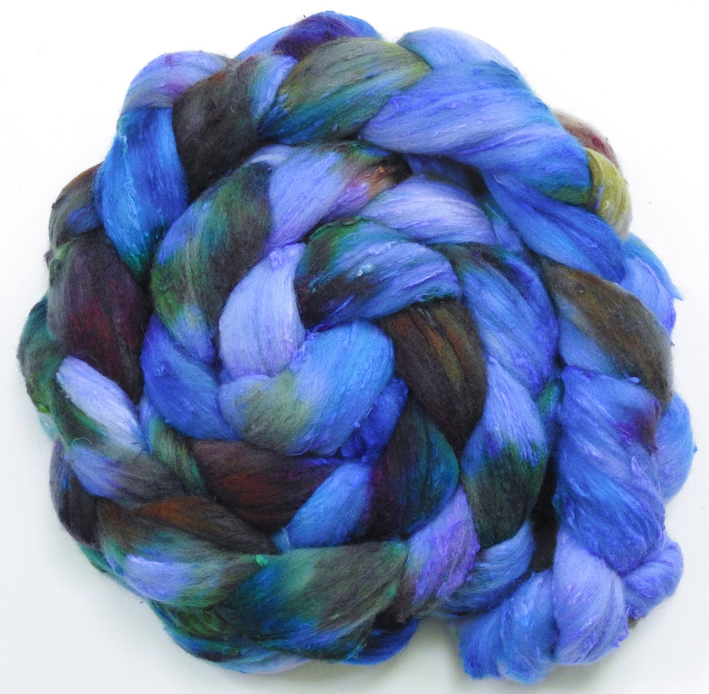 Spanish Bluebells - 25 micron Merino/ Silk Slubs (70/30)