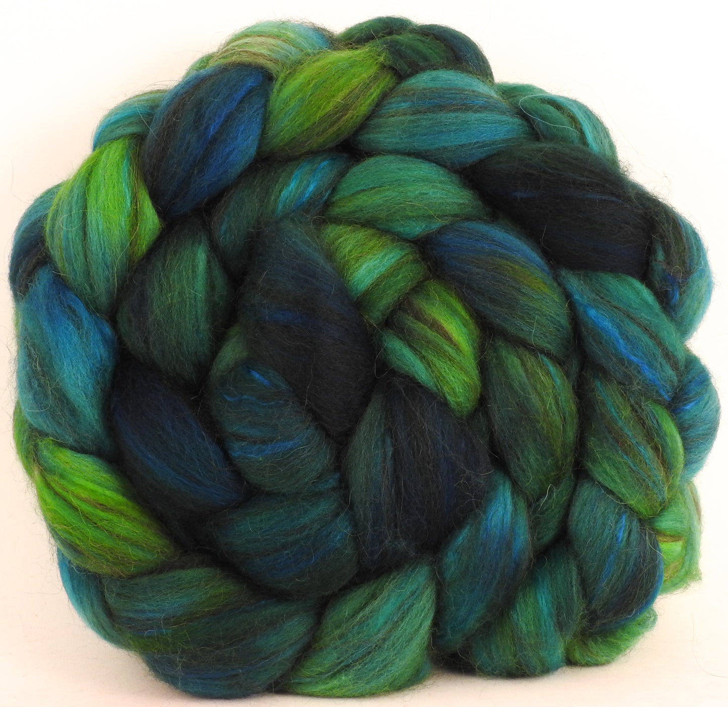 Hand dyed top for spinning -Fennel- 18.5 mic merino/ camel/ brown alpaca/ mulberry silk/ (40/20/20/20) - Inglenook Fibers