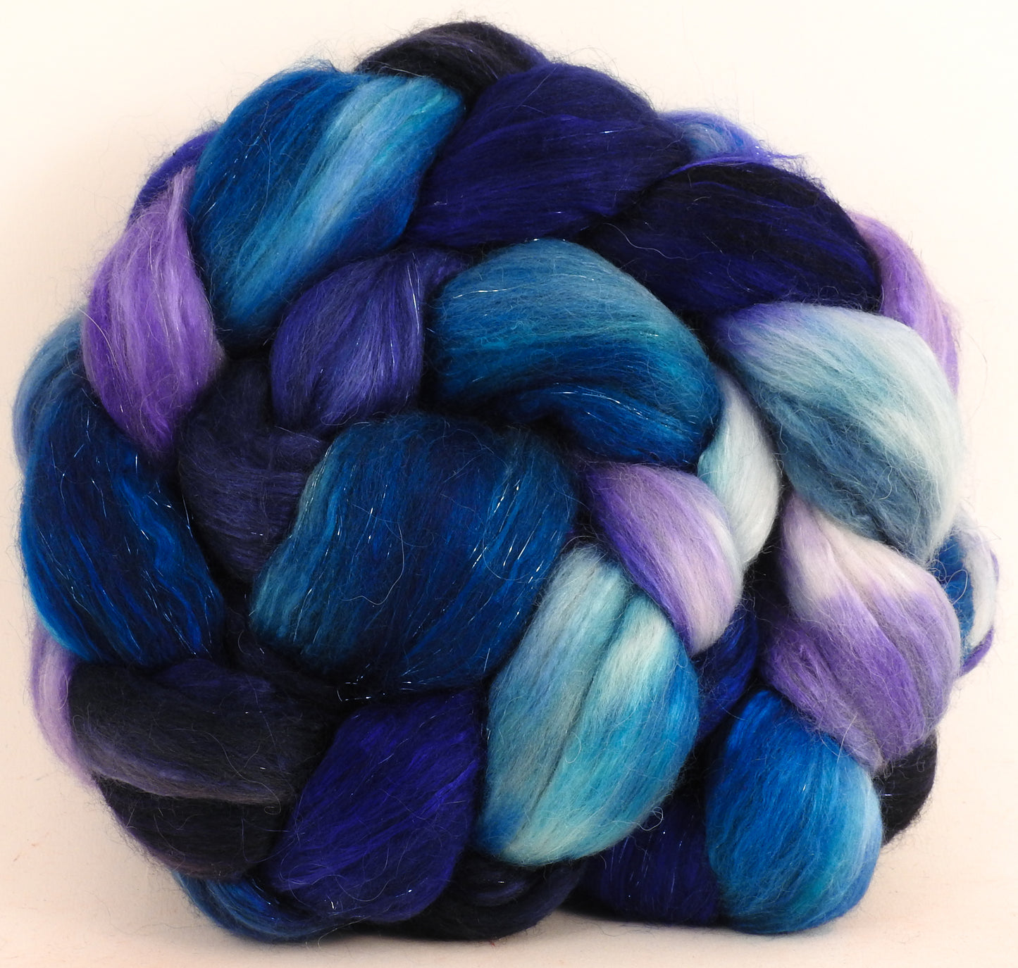Rambouillet /tussah silk (75/25) -Blue Jay -5.3 oz. - Inglenook Fibers