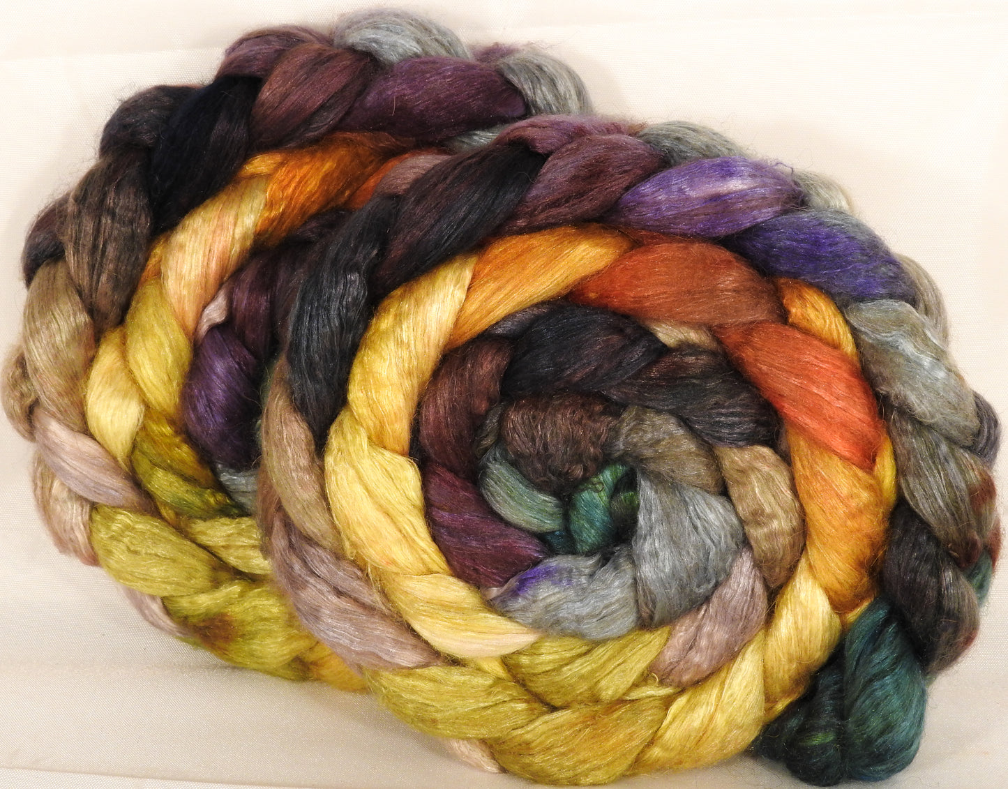 Baby camel/ tussah silk top -Golden Chain Tree -( 4.1 oz. ) baby camel /silk ( 50/50) - Inglenook Fibers