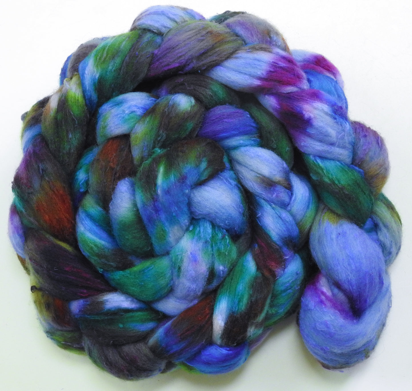 Spanish Bluebells - 25 micron Merino/ Silk Slubs (70/30)