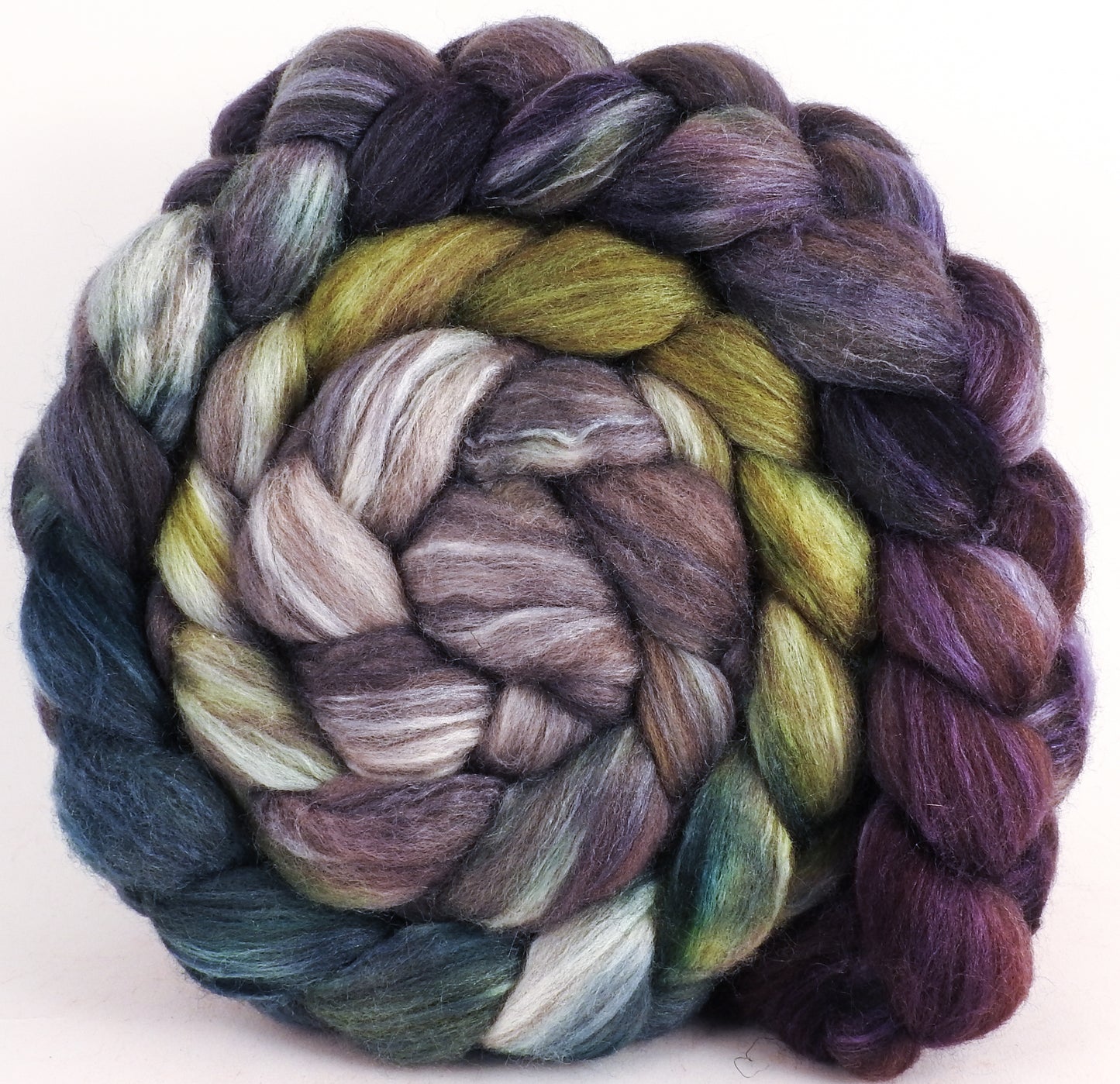 Mixed UK Bfl/ Tussah Silk (75/25) - Peppercorns - 5.45 oz. - Inglenook Fibers