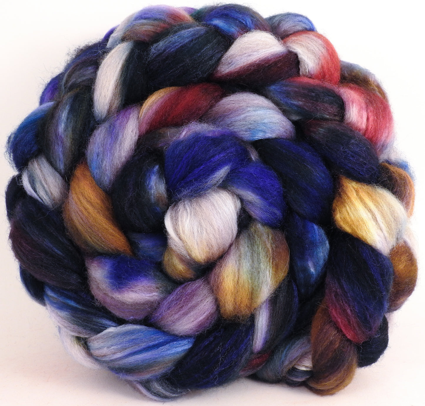 Mixed UK Bfl/ Tussah Silk (75/25) - Hide 'n Seek #2 - 5.3 oz. - Inglenook Fibers