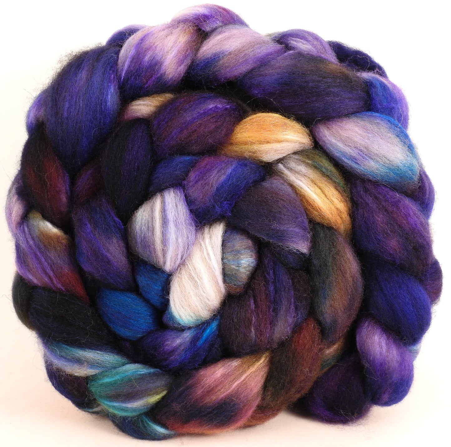 Mixed UK Bfl/ Tussah Silk (75/25) - Hide 'n Seek #1 - 5.3 oz. - Inglenook Fibers