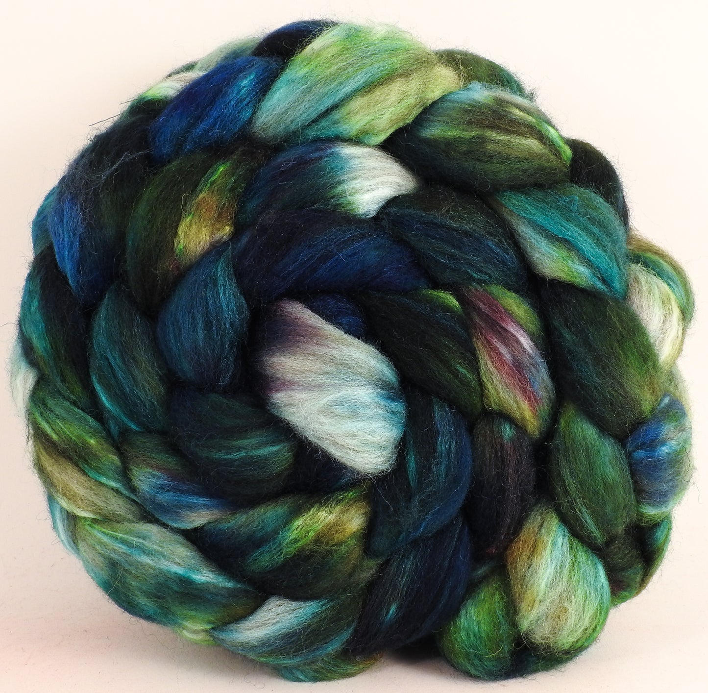 Mixed UK Bfl/ Tussah Silk (75/25) - Eddy #2 - 5.4 oz. - Inglenook Fibers