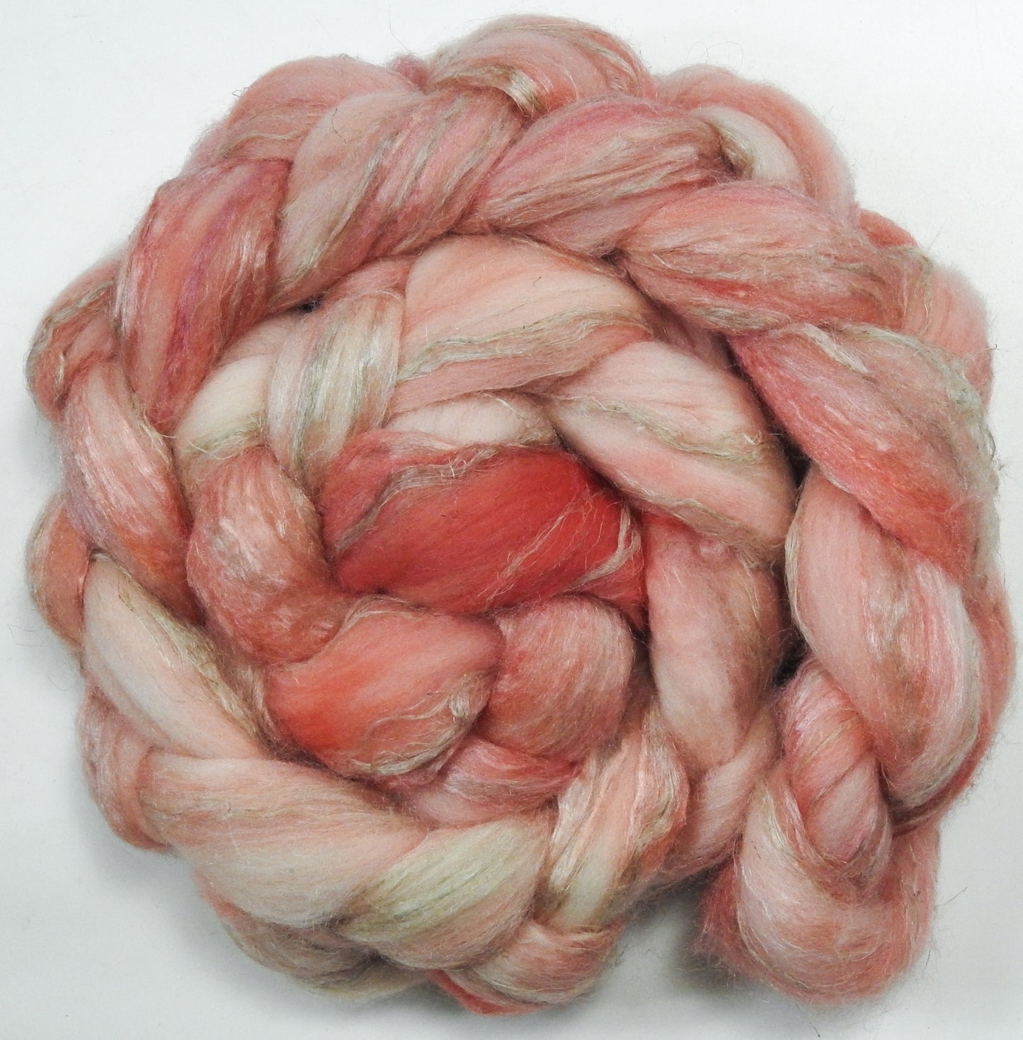 Pink Grapefruit (4.5 oz) - Merino/ Tussah Silk/ Natural Flax (50/25/25)