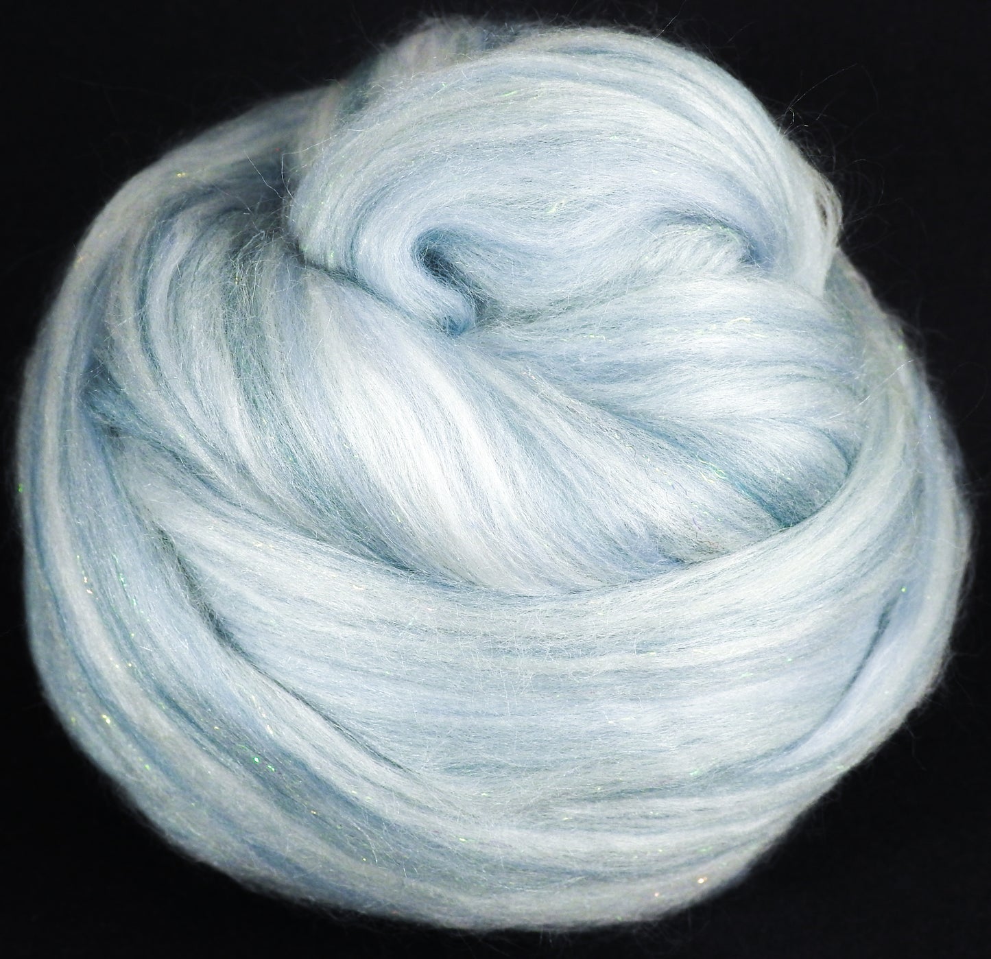 Ice Skating - Merino/ Pearl Fiber/ Tussah Silk/ Icicle Stellina (60/25/10/5 )