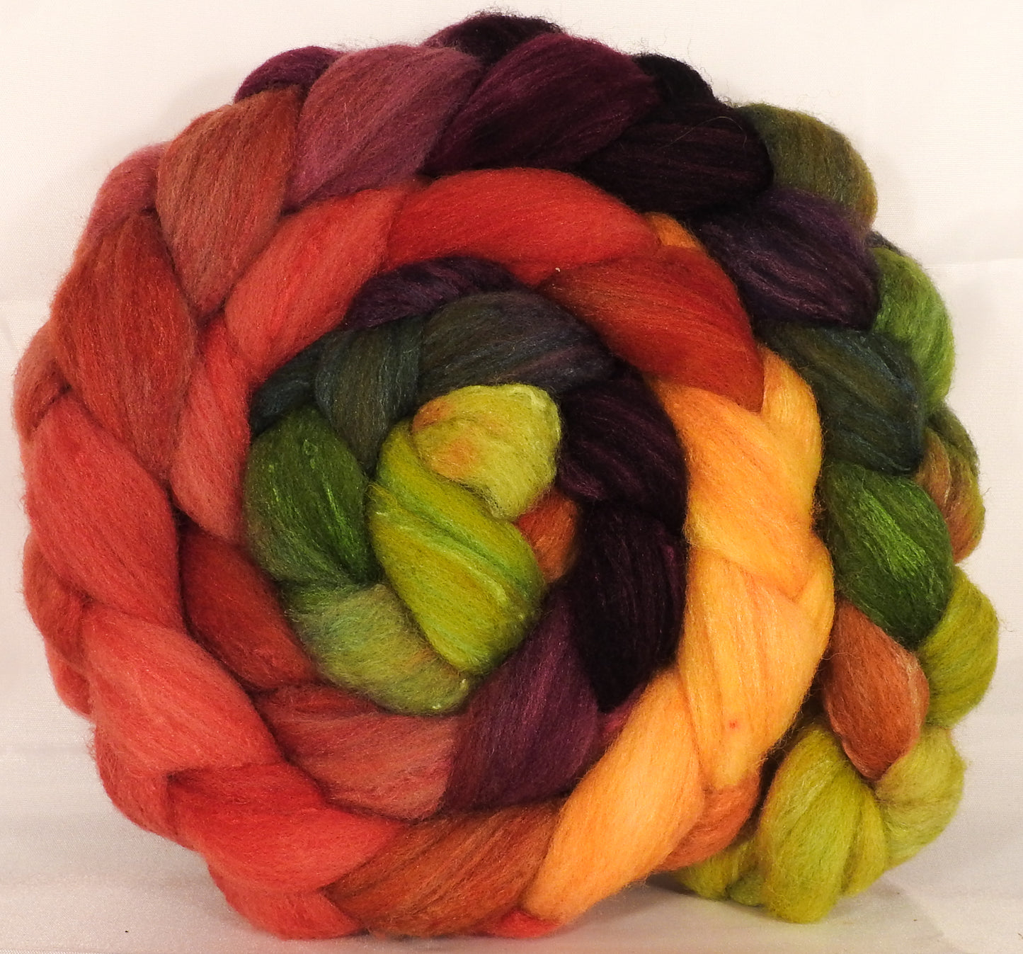 British Southdown/ tussah top (65/ 35) -Woodbine - Inglenook Fibers