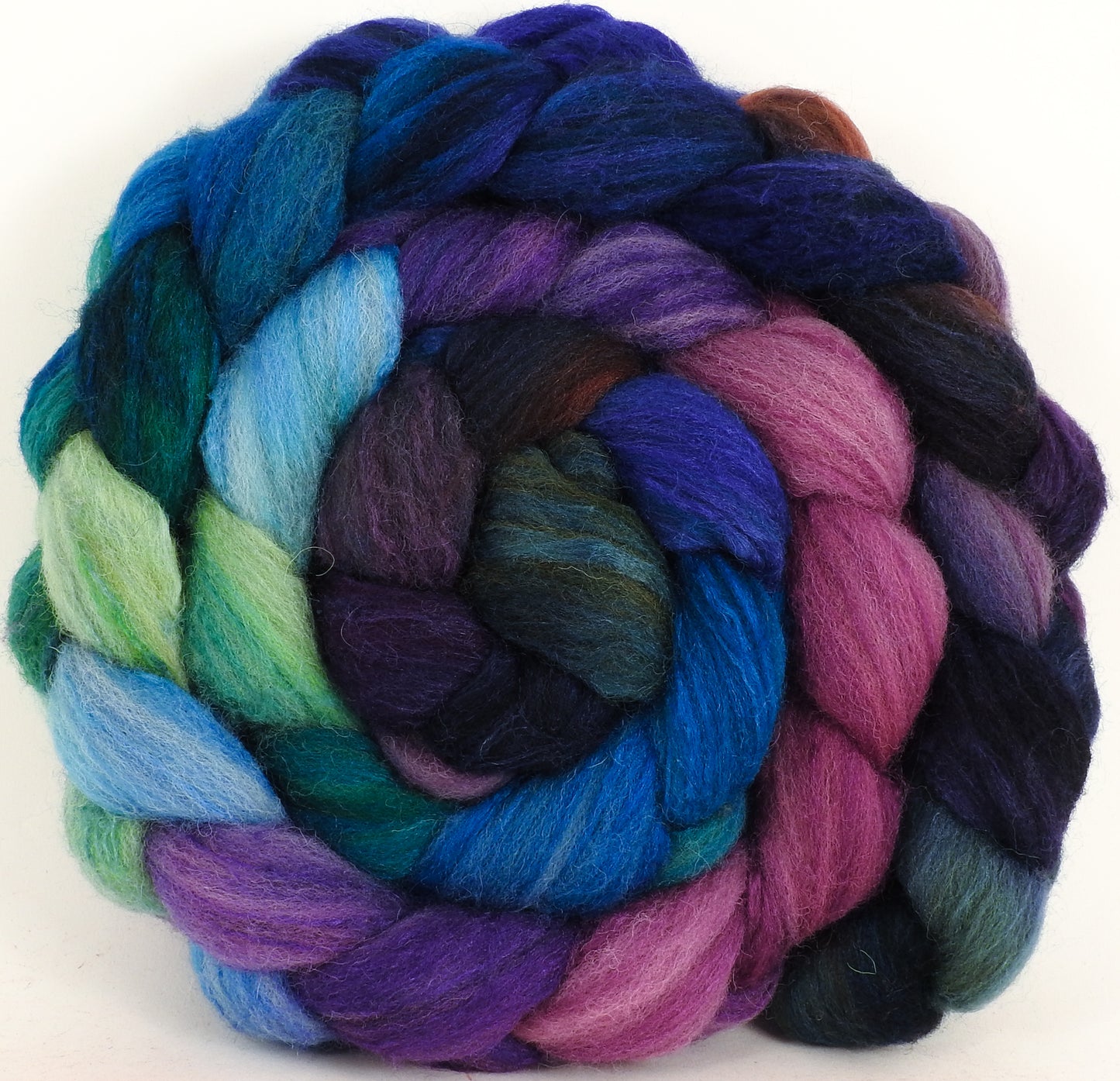 British Southdown/ tussah top (65/ 35) - Royal Pain (5.3 oz) - Inglenook Fibers