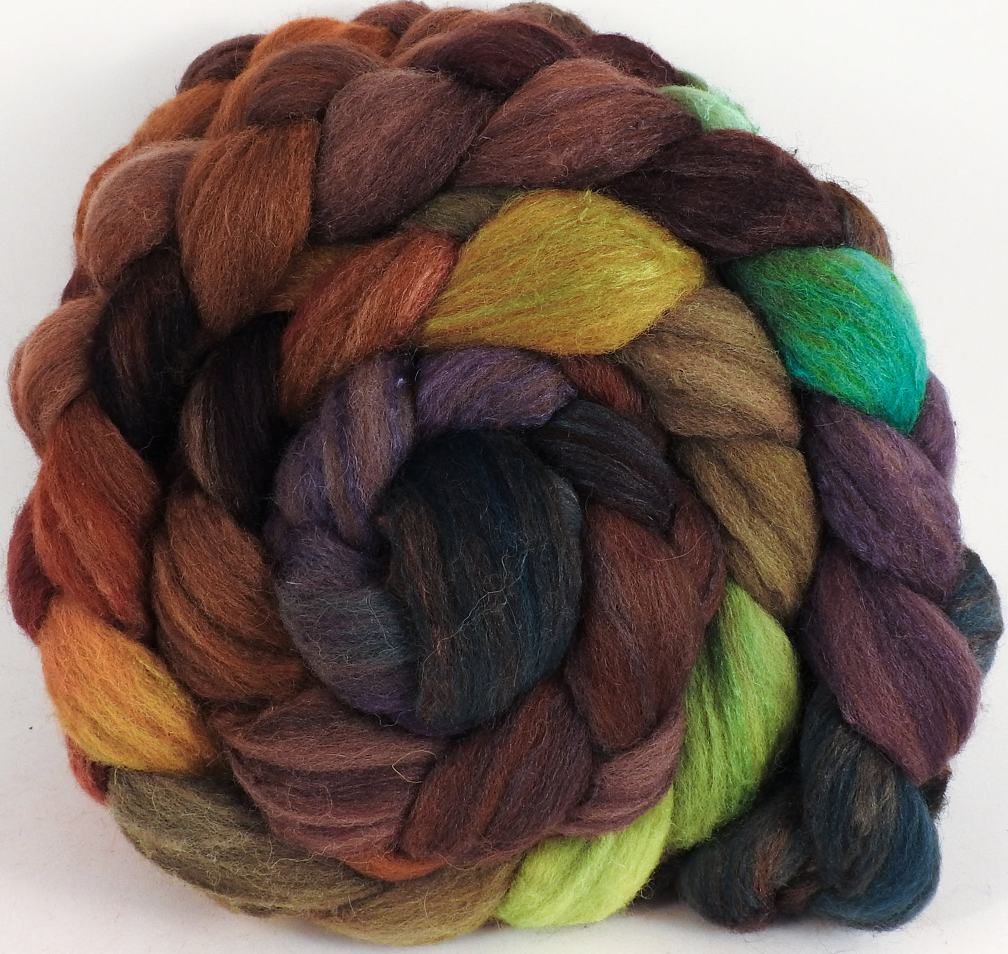 British Southdown/ tussah top (65/ 35) - Bronze Oak (5.2 oz) - Inglenook Fibers