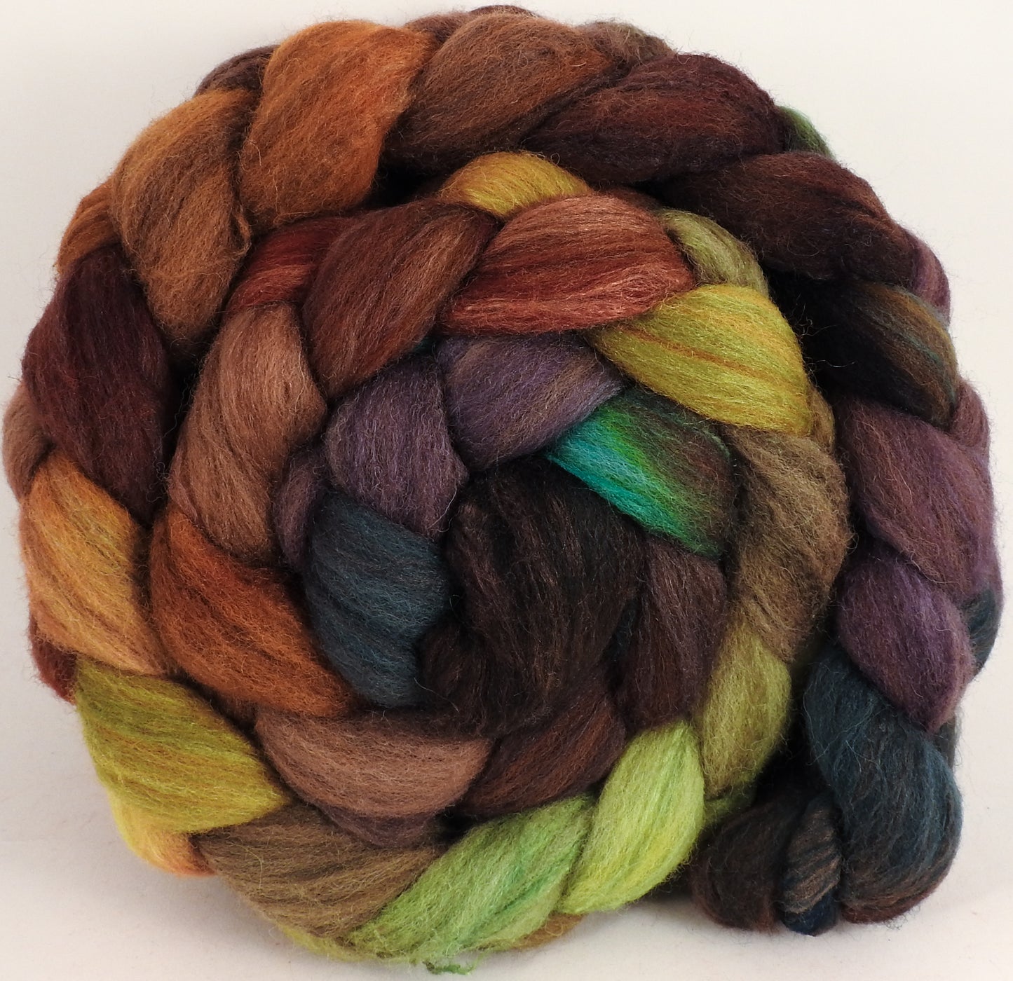 British Southdown/ tussah top (65/ 35) - Bronze Oak (5.2 oz) - Inglenook Fibers