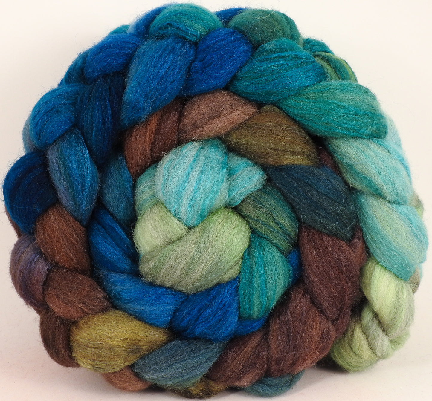 British Southdown/ tussah top (65/ 35) - Sea Turtle (5.3 oz) - Inglenook Fibers