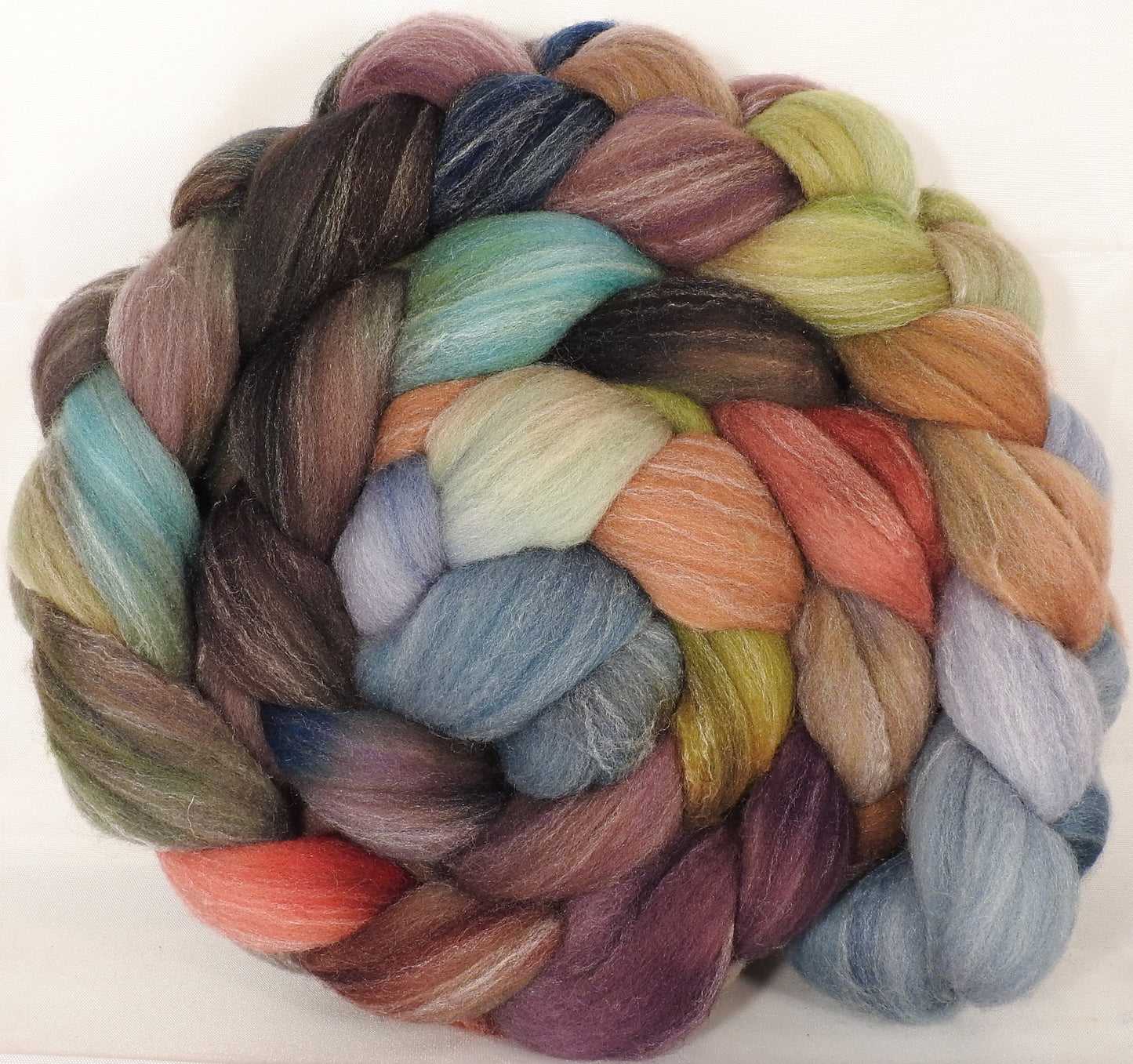 RESERVED for NANCYH- Fresh Fig- (5.1 oz.) Targhee/silk/ bamboo ( 80/10/10) - Inglenook Fibers
