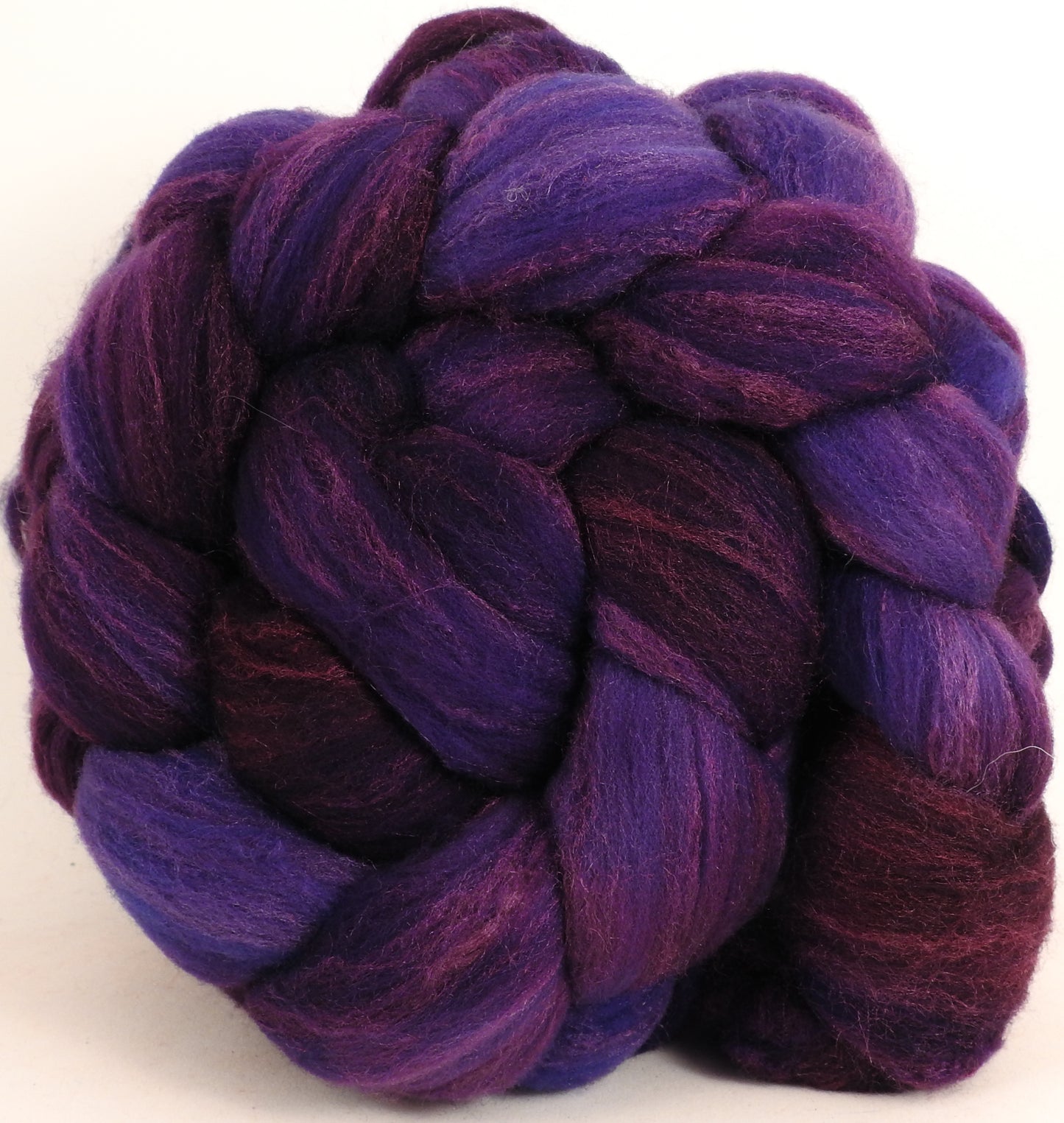 Rambouillet /tussah silk (75/25) - Damson Plum (5.4 oz.) - Inglenook Fibers