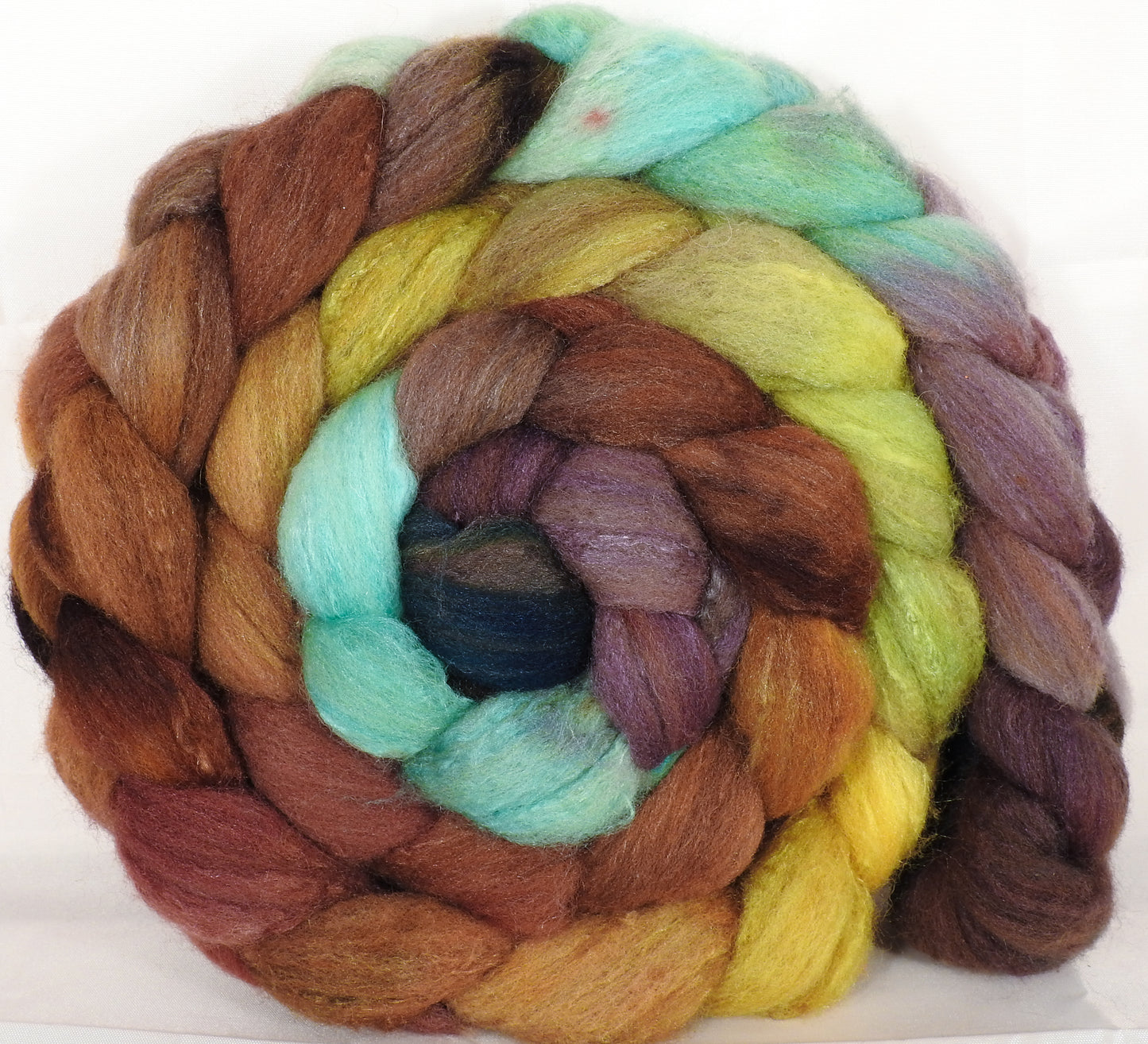 British Southdown/ tussah top (65/ 35) -Bronze Oak - 6.3 oz. - Inglenook Fibers