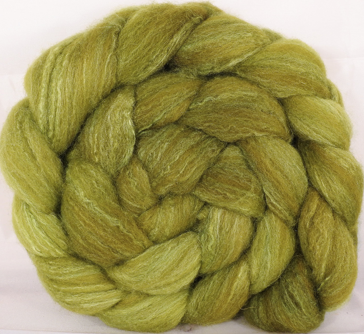 British Southdown/ tussah top (65/ 35) -Asparagus- 5.4 oz. - Inglenook Fibers