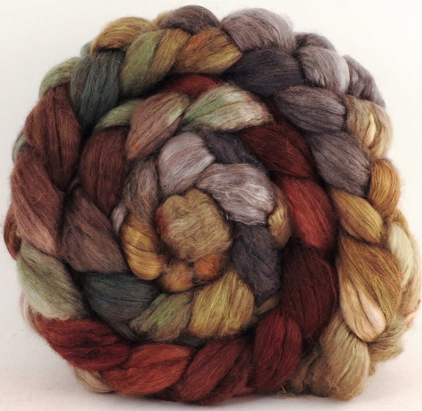 Baby camel/ tussah silk top (50/50) - Winter Beech - Inglenook Fibers