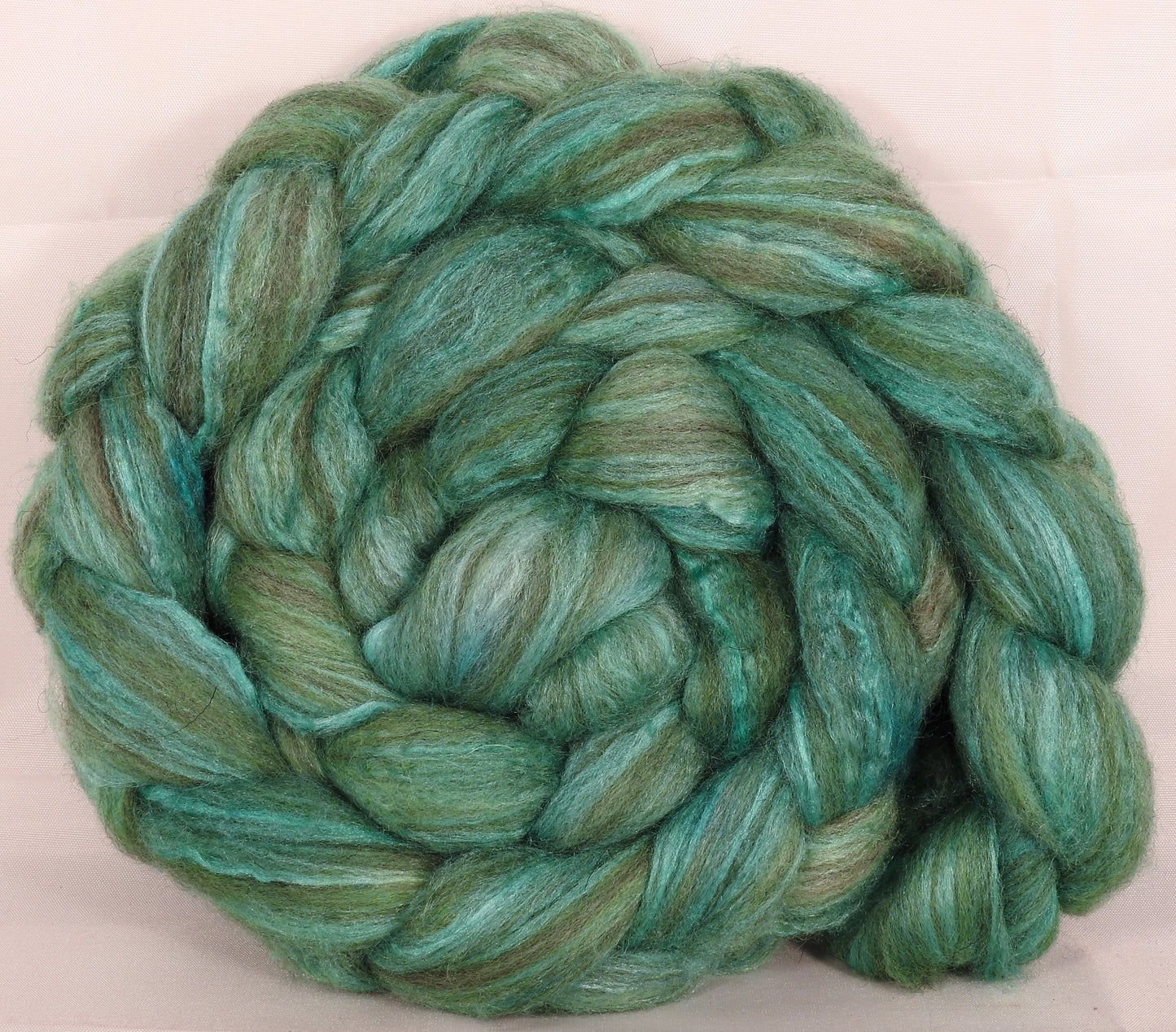 Mixed UK Bfl/ Tussah Silk (75/25) - Celadon - 5.4 oz. - Inglenook Fibers