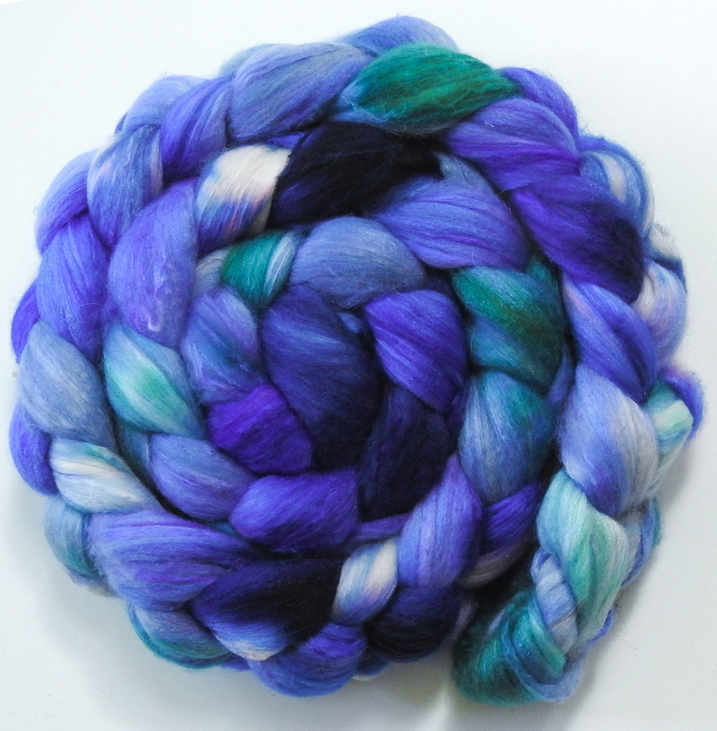Rocket Science - Batt in a Braid #5- Merino/ Camel/ silk/ faux cashmere/ firestar (25/25/25/12/12)