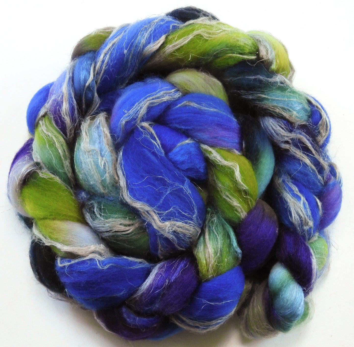 Campanula (4 oz) - Merino/ Tussah Silk/ Natural Flax (50/25/25)