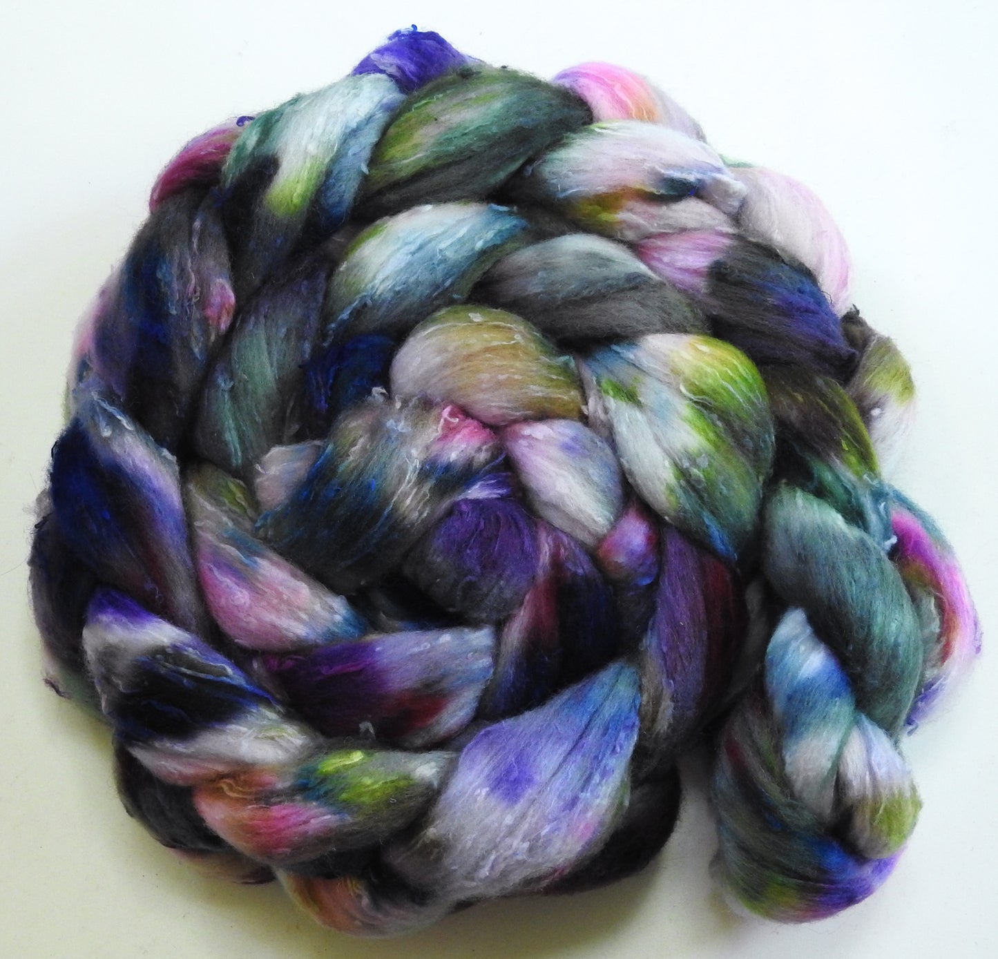 Purple Rain - 25 micron Merino/ Silk Slubs (70/30)