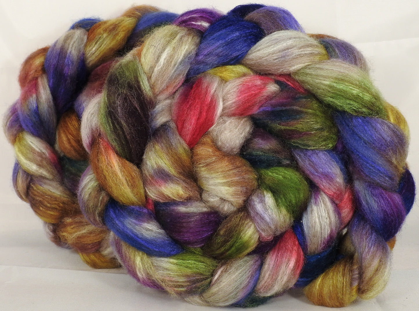 Mixed UK Bfl/ Tussah Silk ( 75/25) - 5.45 oz. - Inglenook Fibers