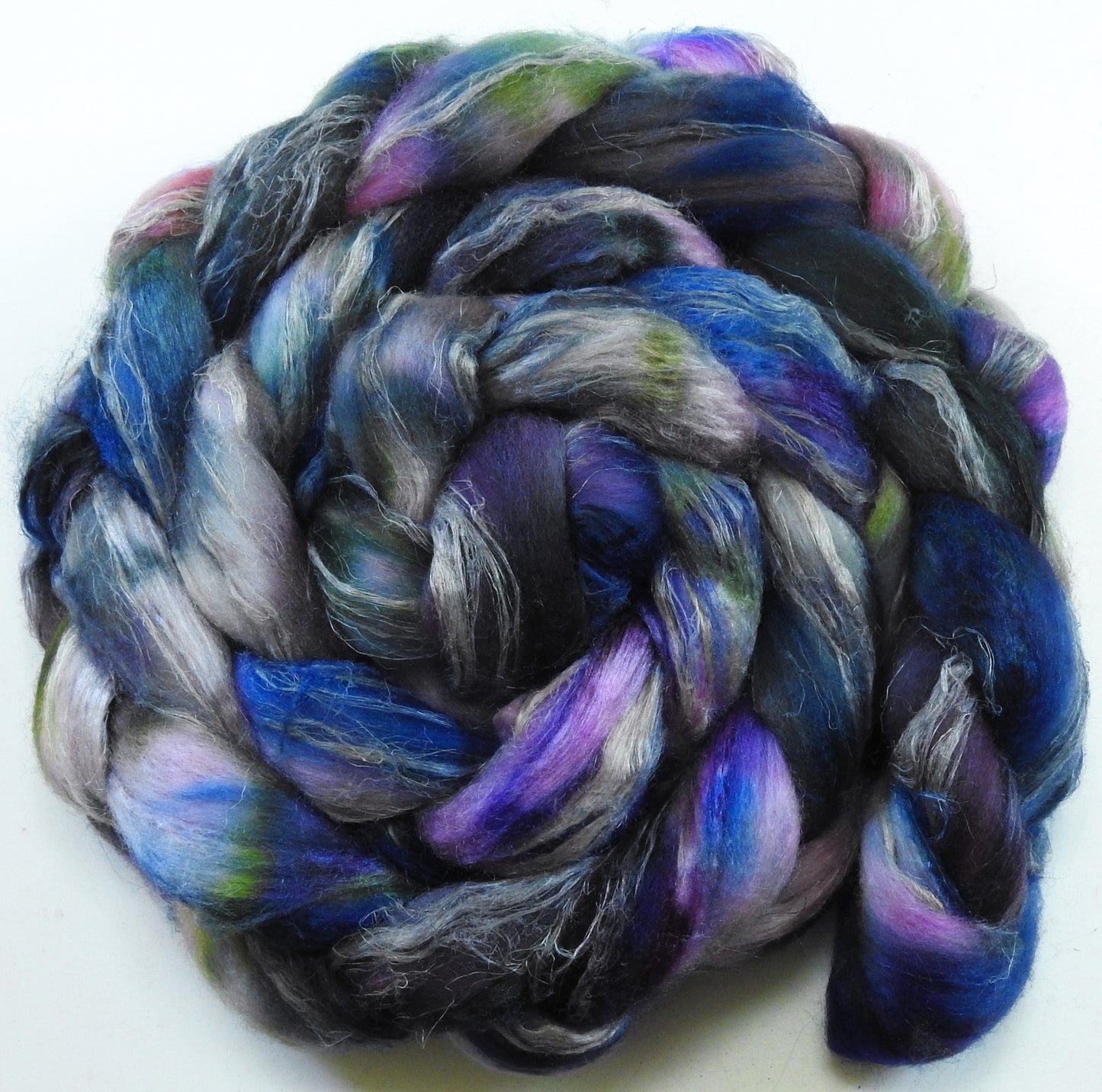 Purple Rain - Merino/ Tussah Silk/ Natural Flax (50/25/25)