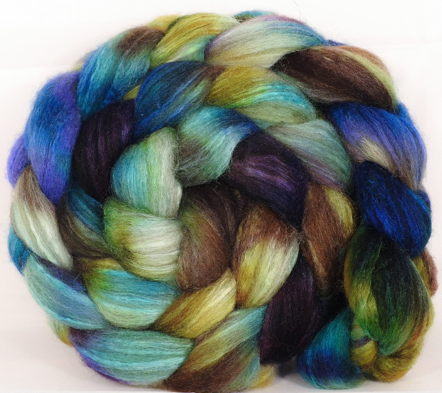 Mixed UK Bfl/ Tussah Silk ( 75/25) - 5.3 oz. - Inglenook Fibers
