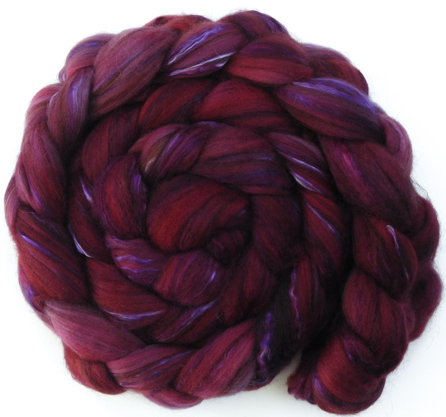 Boysenberry (5.7 oz) - 18.5 mic merino/ camel/ brown alpaca/ mulberry silk/ (40/20/20/20)