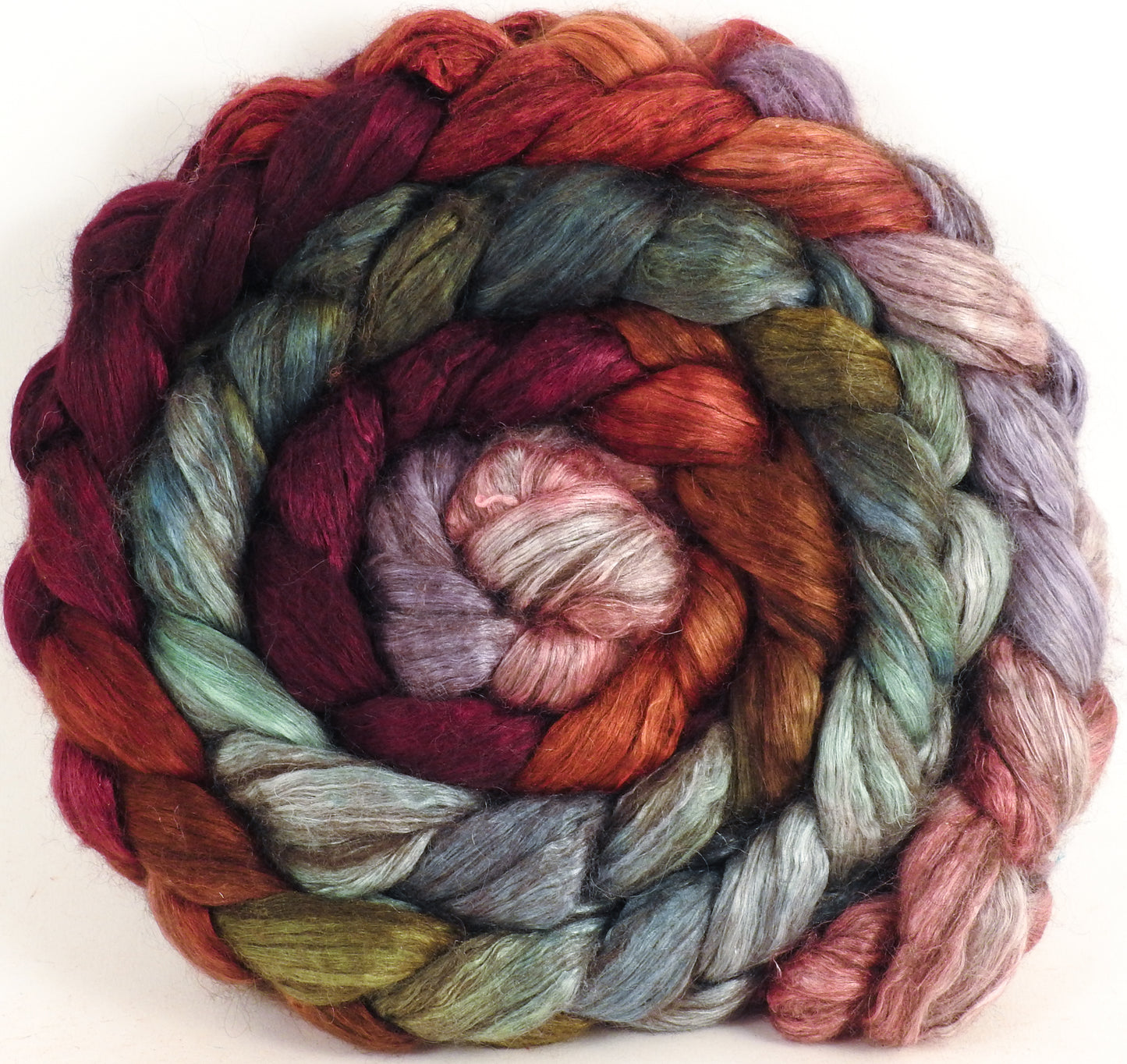 Hand dyed yak/ mulberry silk top -Kelim (5.1 oz.) - YAK /silk (50/50)