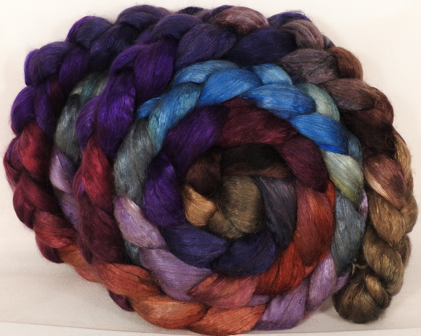 Baby camel/ tussah silk top ( 50/50) -Brocade - Inglenook Fibers