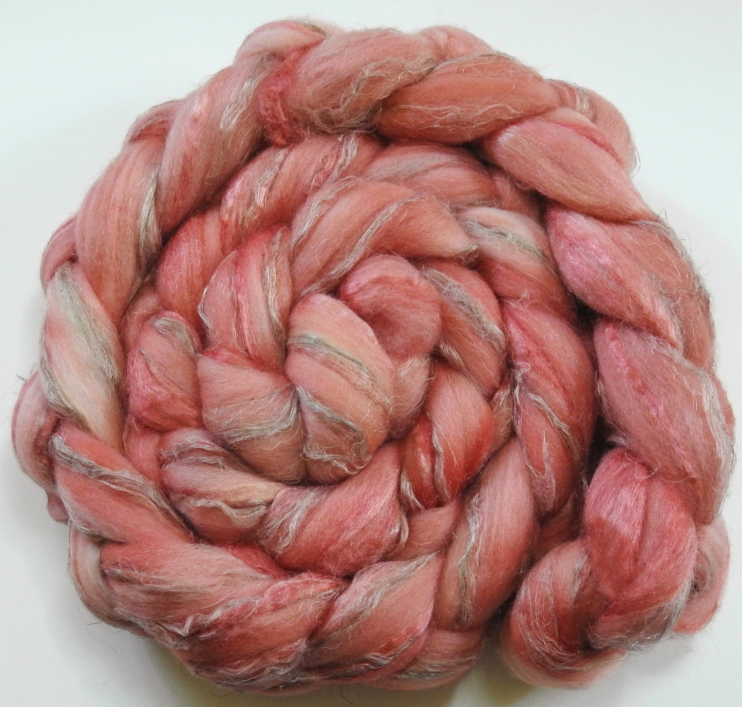Ruby Red (5.7 oz) - Merino/ Tussah Silk/ Natural Flax (50/25/25)