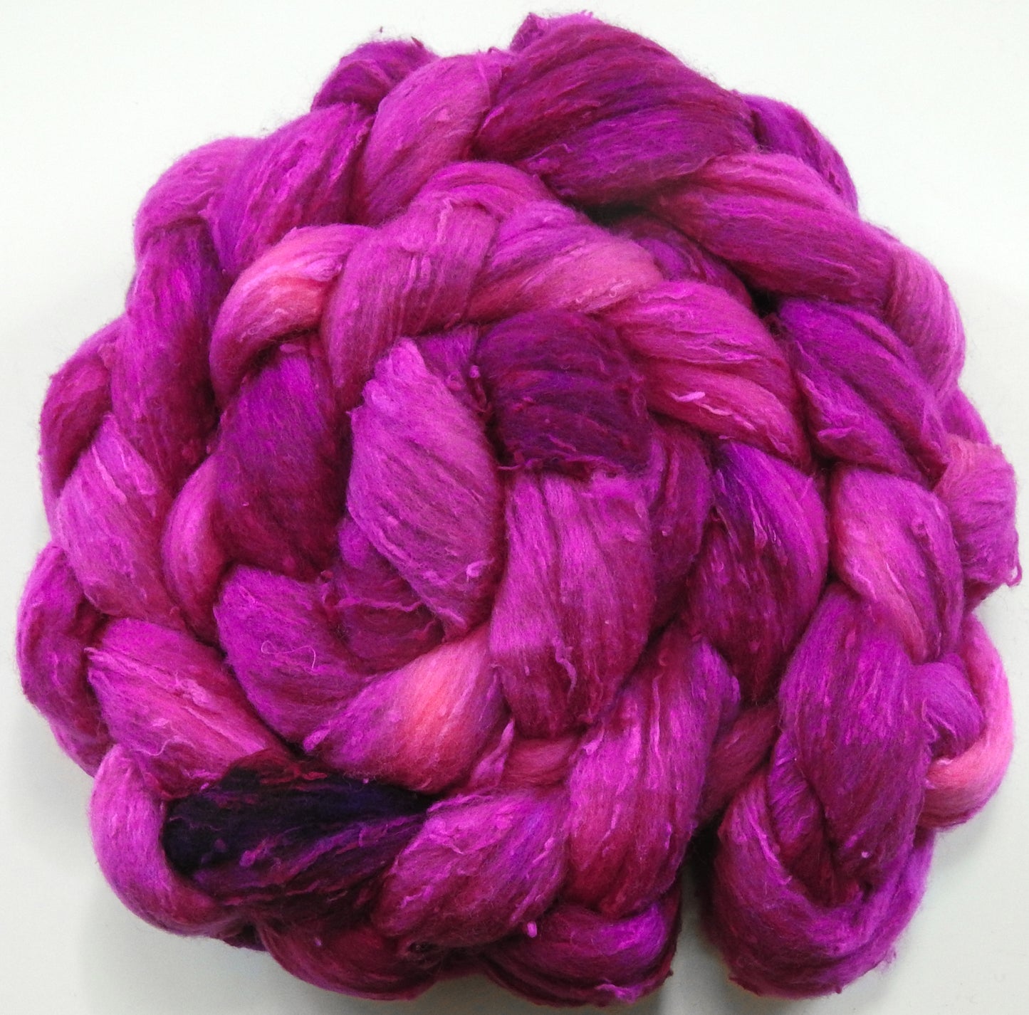 Dragonfruit (5.5 oz)- 25 micron Merino/ Silk Slubs (70/30)