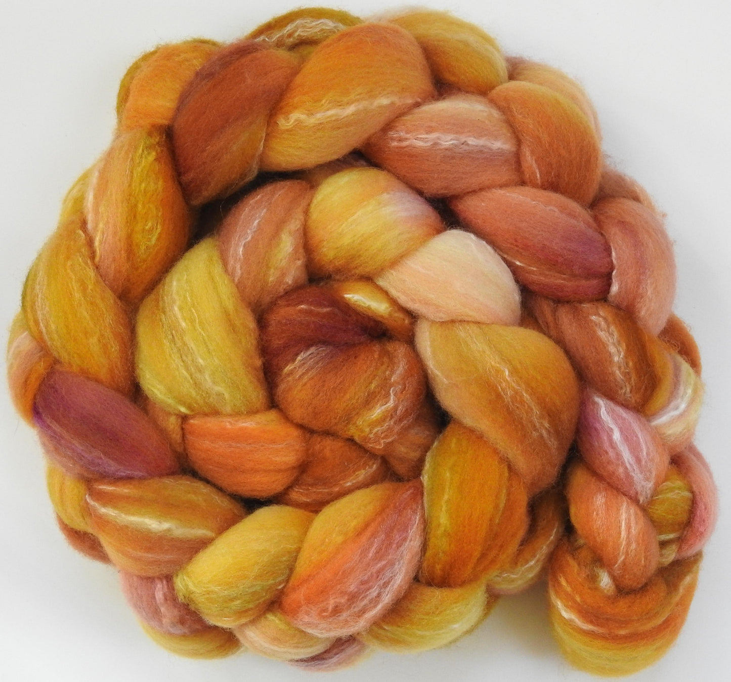 Peach Cobbler (5.6 oz) - Glazed Solid - Targhee/silk/ bamboo (80/10/10)