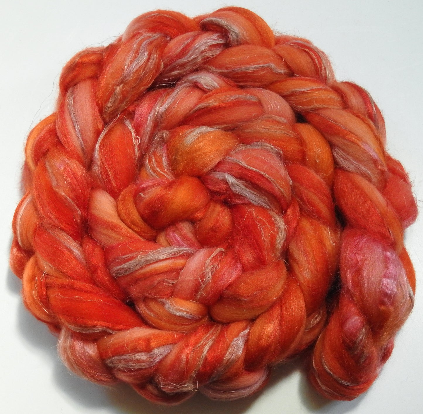Coral Canna (5.7 oz) - Merino/ Tussah Silk/ Natural Flax (50/25/25)