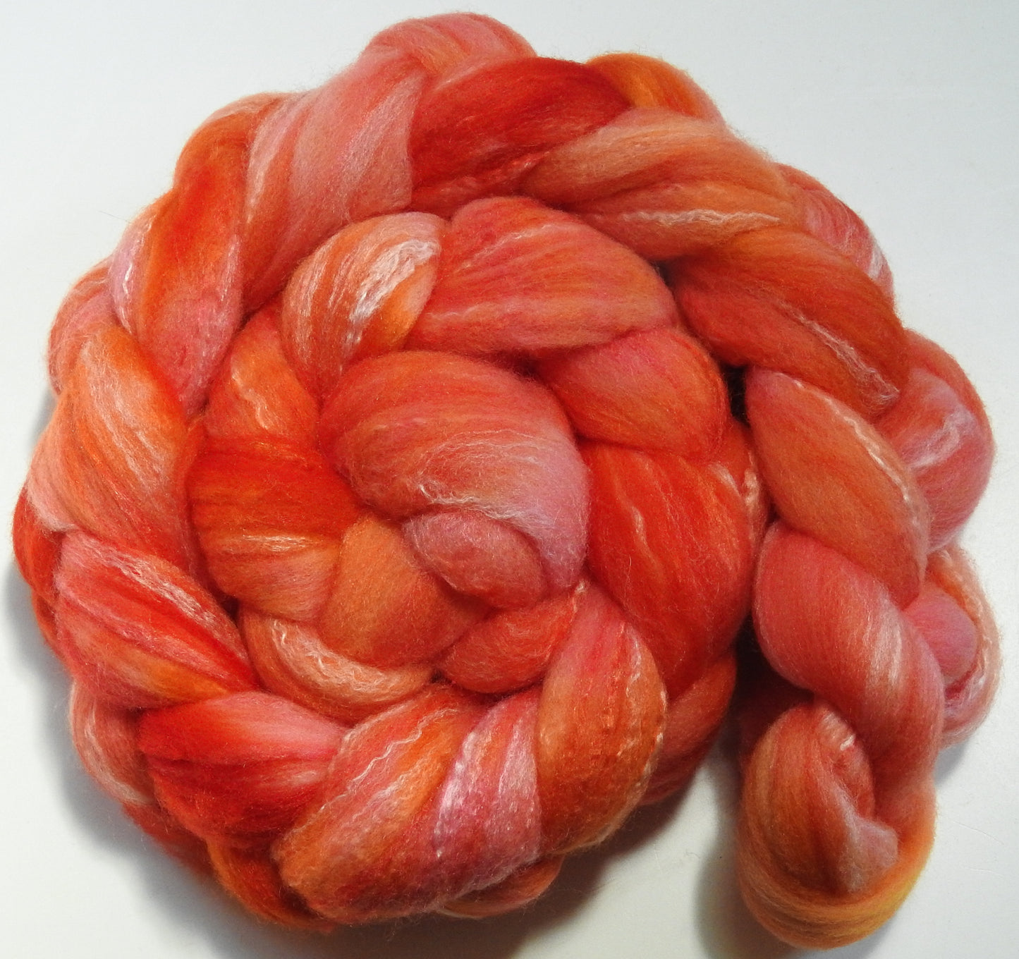 Coral Canna (5.5 oz)- Targhee/silk/ bamboo (80/10/10)