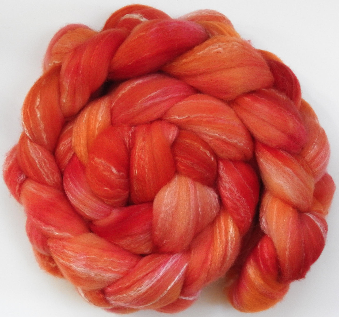Hibiscus (5.5 oz) - Glazed Solid - Targhee/silk/ bamboo (80/10/10)